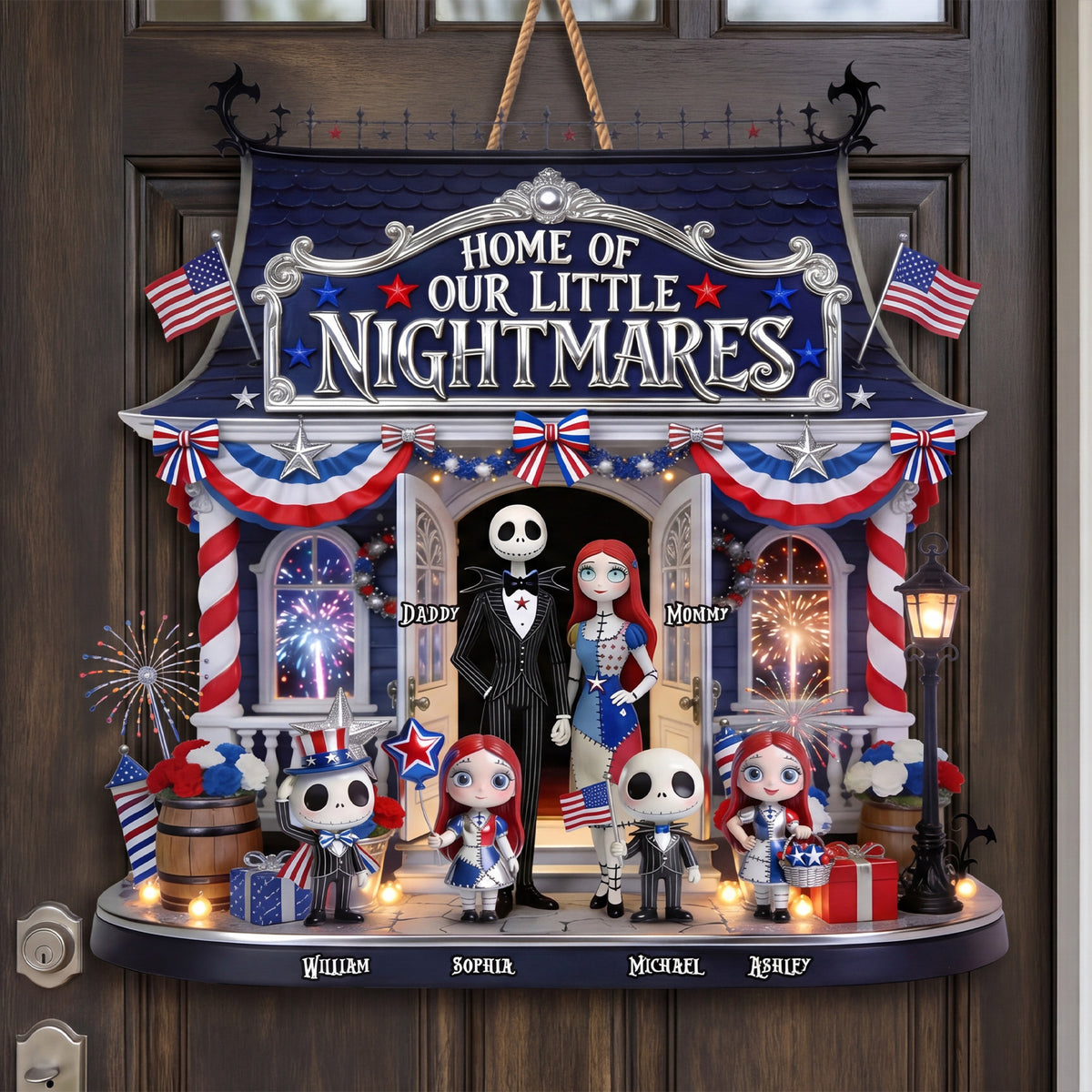 Spooky Family Wood Sign - Personalized Gifts For Family 01pgti050526-Homacus