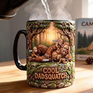 Lazy Chilling Sasquatch Dad Magic Mug, Personalized Gifts For Dads 03qhti070526-Homacus