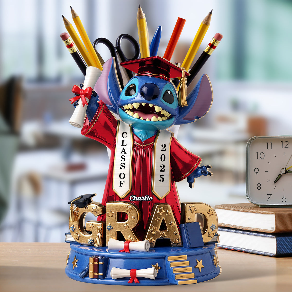 Cute Grad Pen Holder - Personalized Gifts For Graduate 01nati240725-Homacus