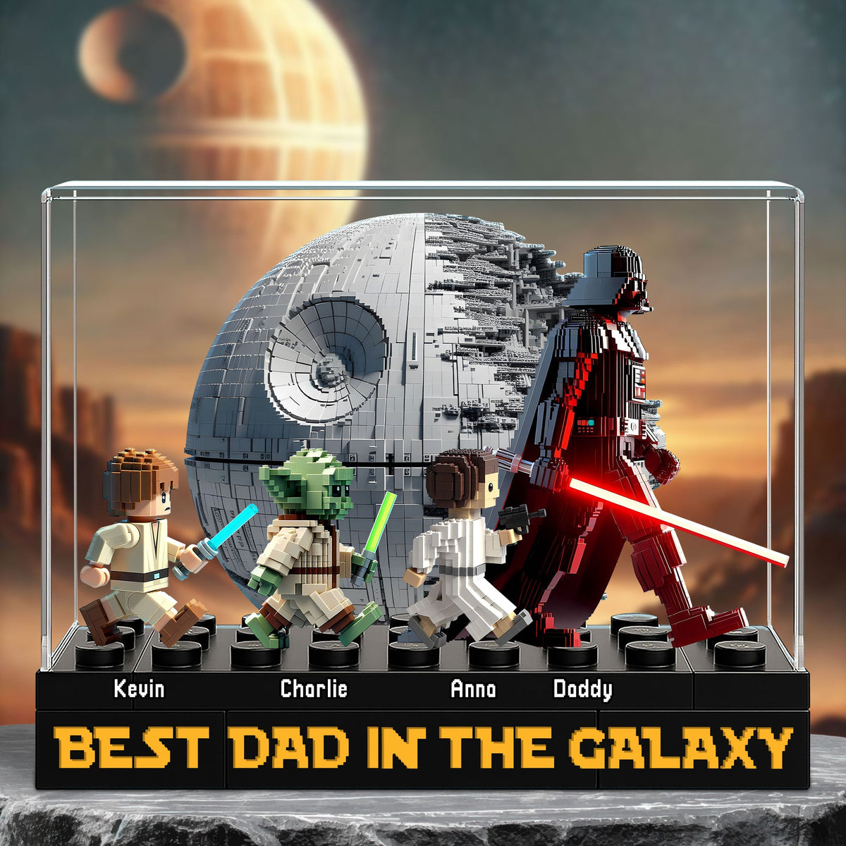 Galaxy Dad Plaque - Personalized Holiday Gifts For Dad 02ohti200525-Homacus
