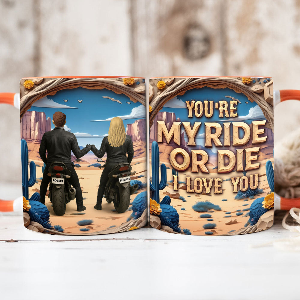 Motorbike Couple Mug - Personalized Gifts For Couple 03tgti260525-Homacus