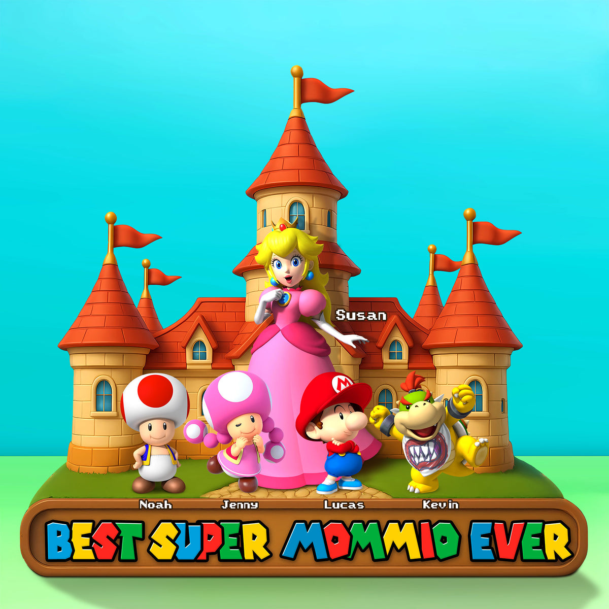 Best Super Mom Ever Acrylic Plaque Personalized Christmas Gifts For Mom 031OHTI110425-Homacus