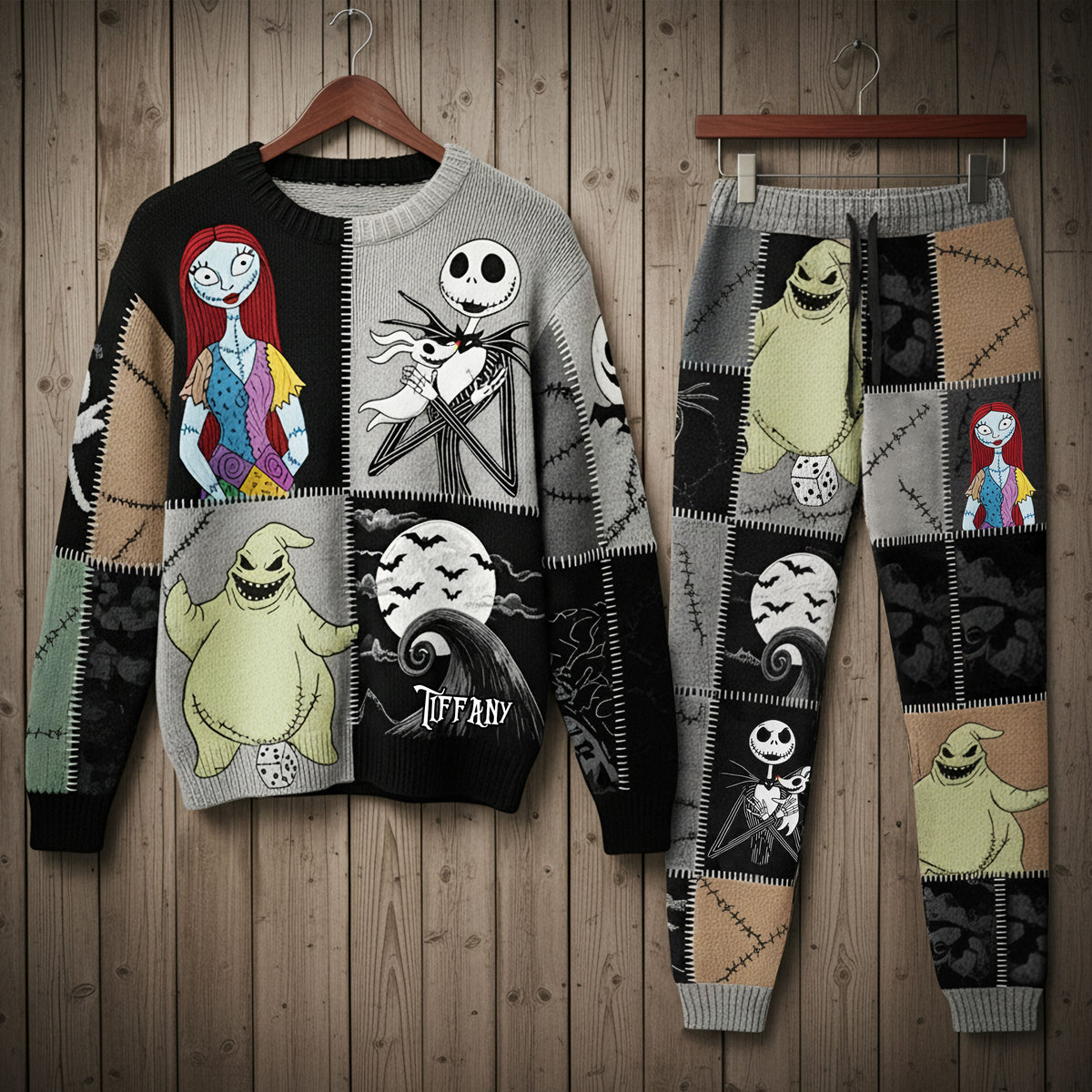 Kooky Town Pajama Set, Personalized Gifts For Horror Lovers 01qhti280825-Homacus