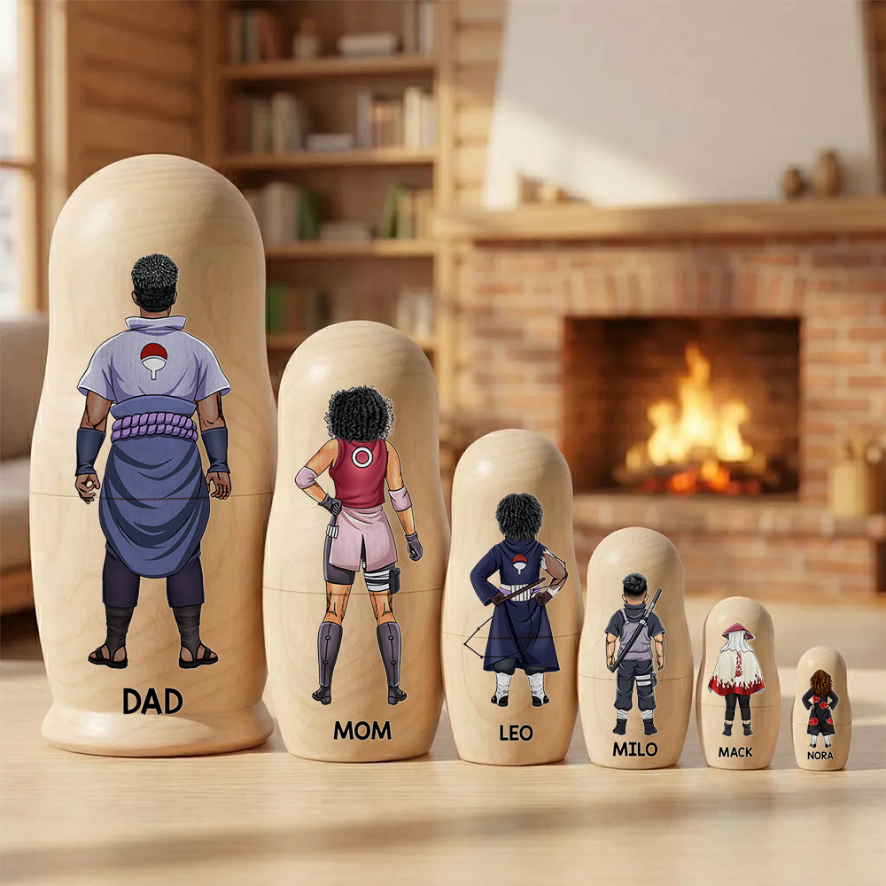 Legendary Clan Family Wooden Nesting Dolls - Personalized Gifts For Mother's Day 03qhhu090426-Homacus