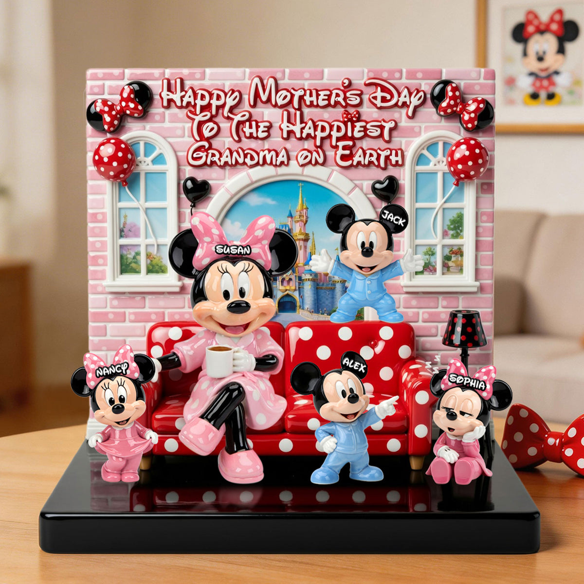 To The Happiest Grandma On Earth Acrylic Plaque - Personalized Gifts For Grandmas 02ohti310326-Homacus