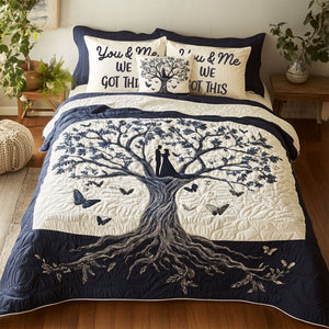 Tree Couple Quilt Bedding Set - Gifts For Couple 03tgti140725-Homacus