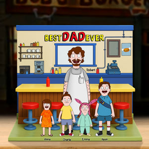 Personalized Gifts For Dad Plaque Best Dad Ever 031nati100425hg-Homacus