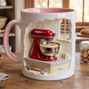 Cake Mixer Coffee Accent Mug - Personalized Gifts For Baker Coffee Mug 02KITI130125-Homacus