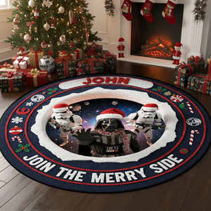 Merry Side Quilted Round Mat - Personalized Gifts For Loved Ones 04hyti141025-Homacus