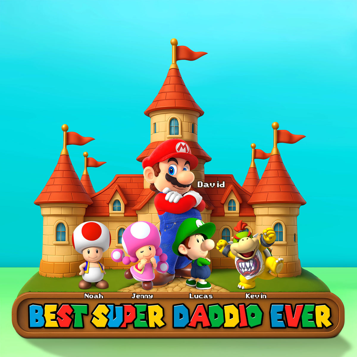 Personalized Gifts For Dad Acrylic Plaque Best Super Dad Ever 032OHTI110425-Homacus