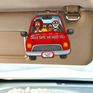 Personalized Gifts For Family Car Visor Clip 01huti150225hg-Homacus