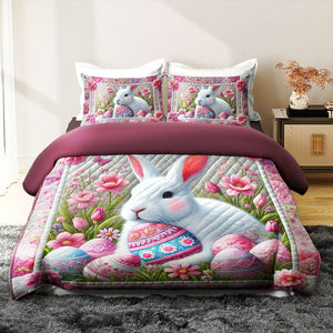 Personalized Gifts For Rabbit Quilt Bed Set Easter Day 03xqti150125-Homacus