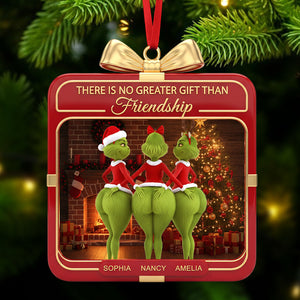 Green Monster Besties Ornament - Personalized Gift For Best Friends Christmas Ornament 05OHTI201125-Homacus