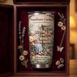 Vintage Grandma's Garden 20oz Tumbler - Personalized Gifts For Grandma Tumbler 04TYTI020326-Homacus