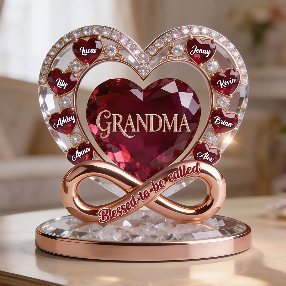Blessed To Be Called Mom Acrylic Plaque Personalized Gifts For Mom 02PGTI150426-Homacus