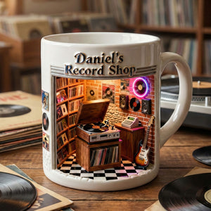Record Vinyl Shop Coffee Mug - Personalized Gifts For Record Vinyl Lover Coffee Mug 02NATI250226-Homacus