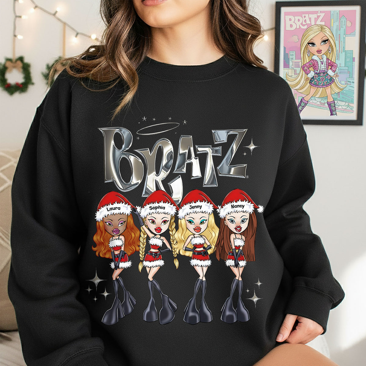 Sassy Baddie Christmas Gang Shirt, Personalized Gifts For Friends 04qhti100925-Homacus