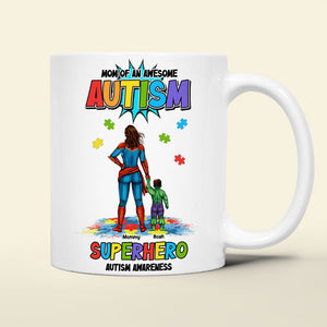 Personalized Gifts For Superhero Autism Mom Coffee Mug 02huti050325pa-Homacus