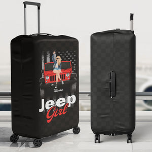 Personalized Gifts For Her Luggage Cover 03kati050724 Just A Girl Who Lovers Traveling-Homacus