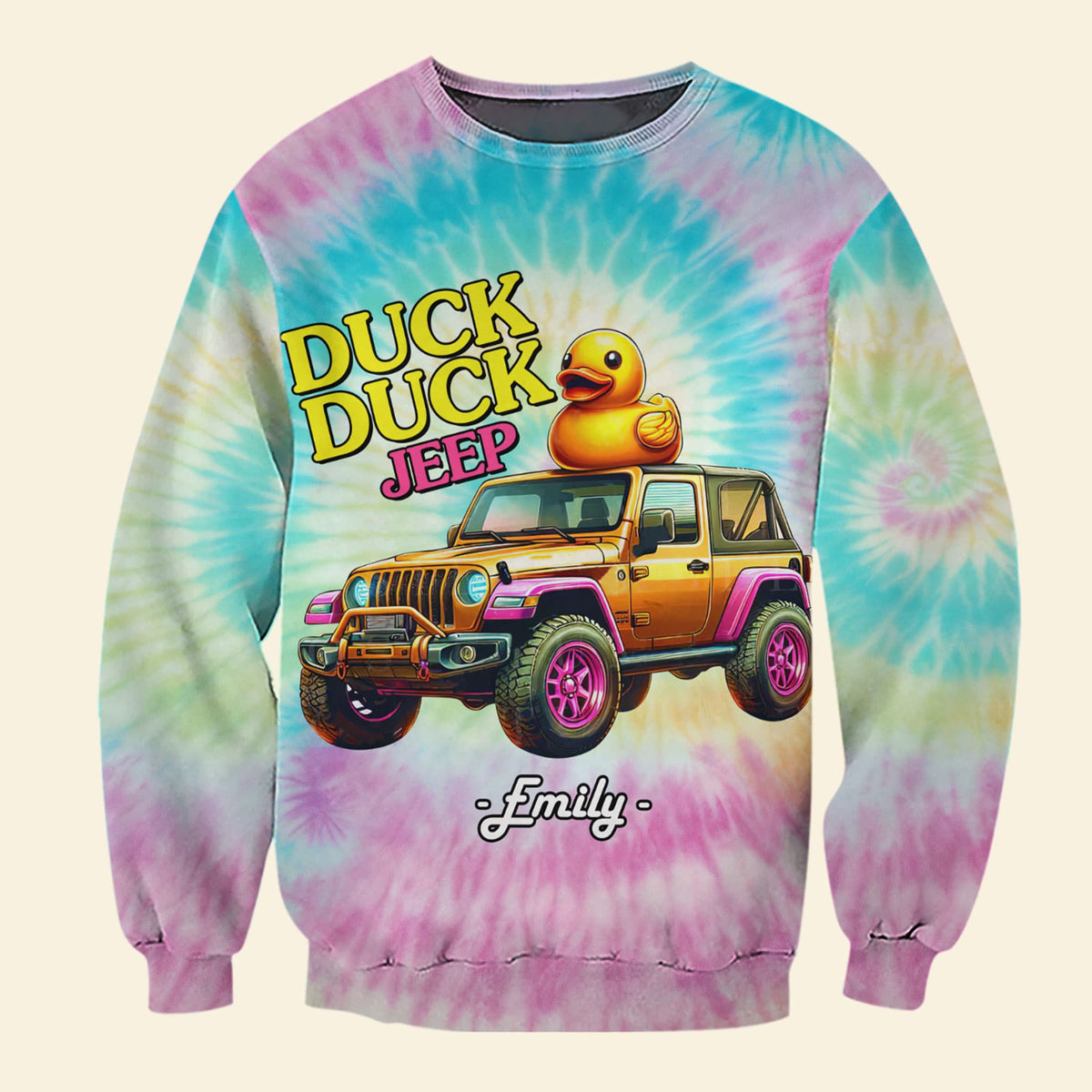 Personalized Gifts For Off-road Lovers Shirt 01huti120724 Yellow Duck On Off-road Car-Homacus