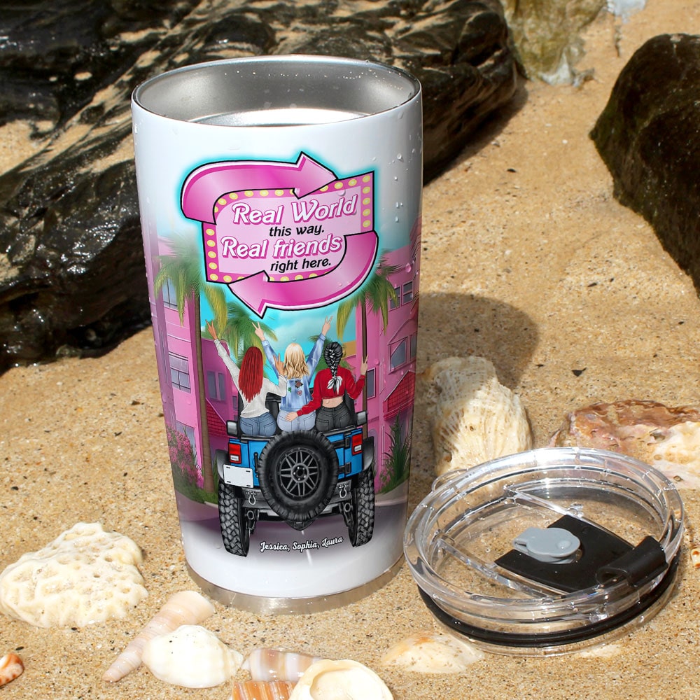 Personalized Gifts For Friends Tumbler Friends Real World This Way 02TOTI041223-Homacus