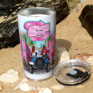 Personalized Gifts For Friends Tumbler Friends Real World This Way 02TOTI041223-Homacus