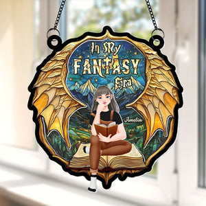 Personalized Gifts For Book Lover Suncatcher Ornament Fantasy Book 011xqti060125pa-Homacus