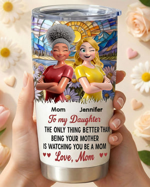 Mom And Daughter 20oz Tumbler - Personalized Gifts For Mother's Day Tumbler 01TOTI050226-Homacus