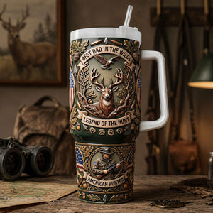 Best Dad In The Wilds 40oz Tumbler Handle - Personalized Gifts For Dad 05TYTI240426-Homacus