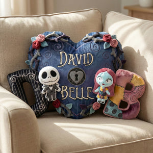 Initial Alphabet Couple Pillow - Personalized Gifts For Couple 05QHTI091225-Homacus