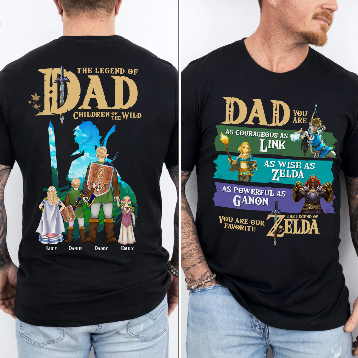 The Legend Of Dad Shirt Personalized Gifts For Dad 01HUHU050525HG-Homacus