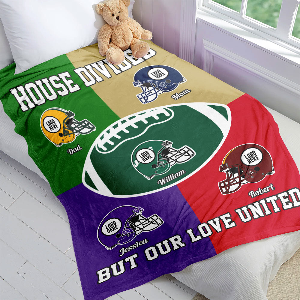 House Divided - American Football Banket - Personalized Gifts For Family-Homacus