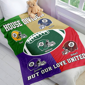 House Divided - American Football Banket - Personalized Gifts For Family-Homacus