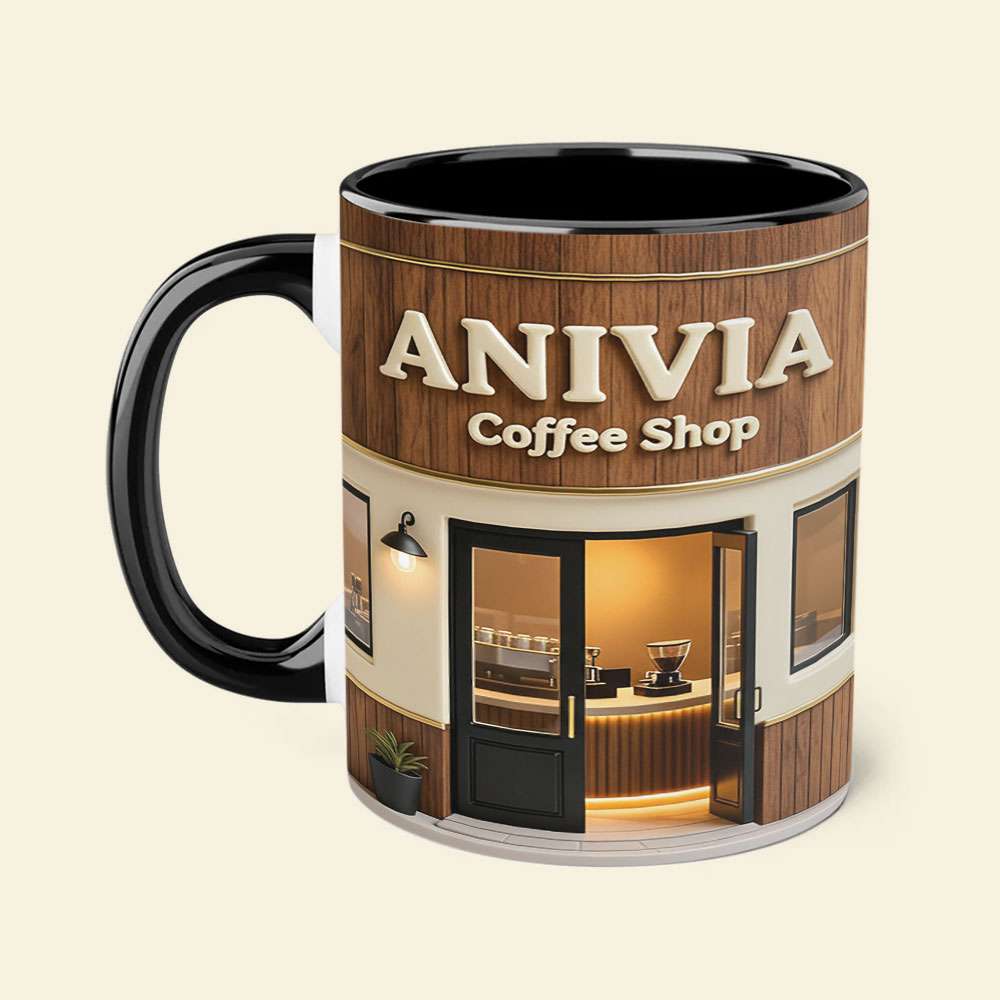 Coffee Shop Theme Coffee Accent Mug - Personalized Gifts For Coffee Addict Coffee Mug 04KITI230126-Homacus