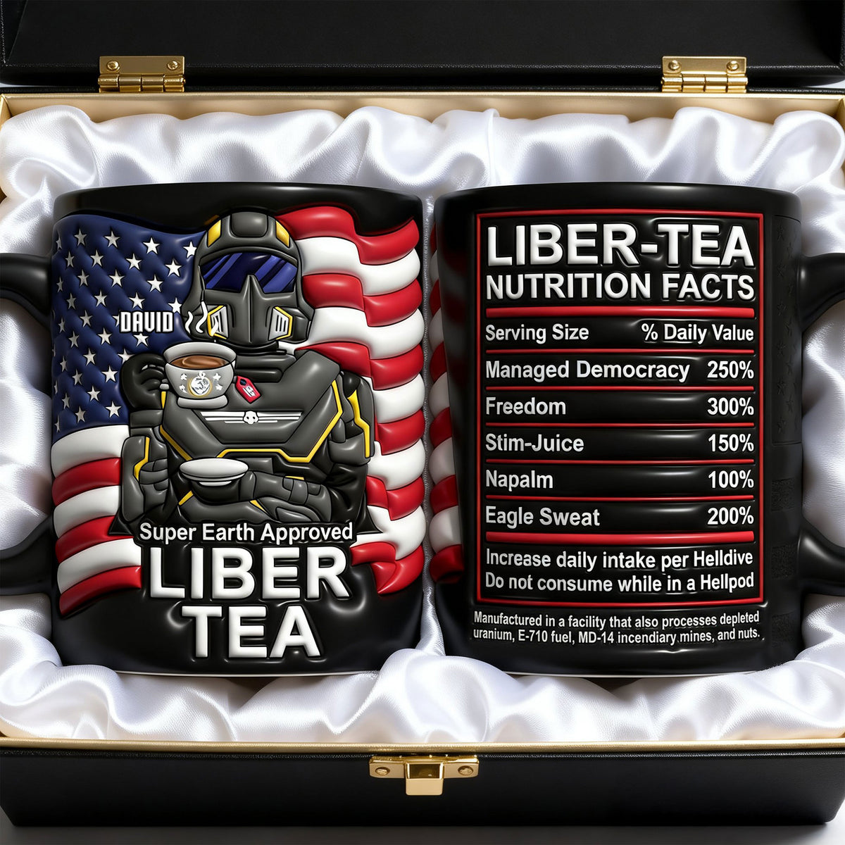 Freedom Squad 250th Anniversary Black Mug - Personalized Gifts For Game Lovers 01NATI030326-Homacus