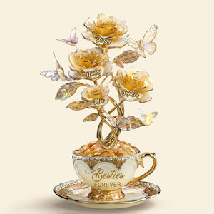 Flower Bestie Plaque - Personalized Gifts For Besties 01tgti200525-Homacus