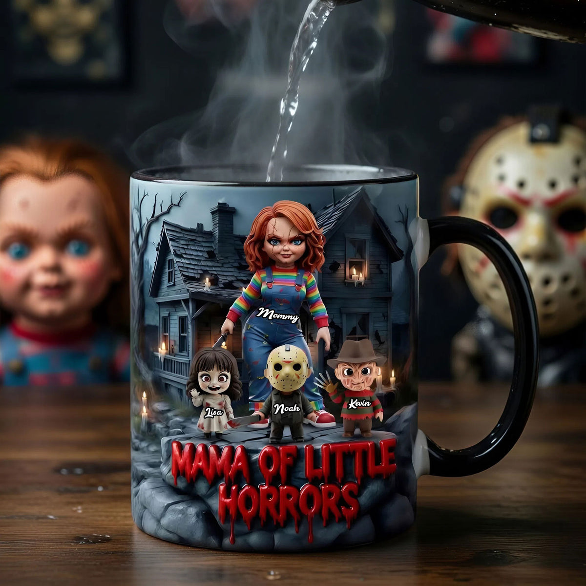Mama Of Little Horrors Magic Mug - Personalized Gifts For Mom 04TYTI110426-Homacus