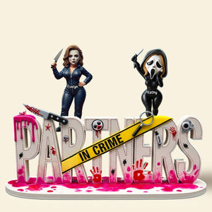 Horror Besties Plaque - Personalized Gifts For Besties 02qhti280525-Homacus