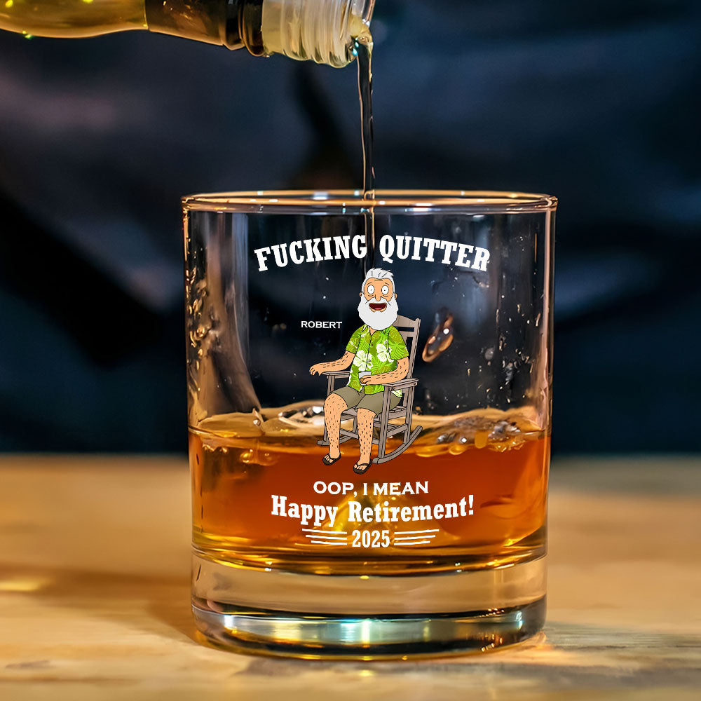 Personalized Gifts For Retirement Whiskey Glass 05huti270225pa-Homacus