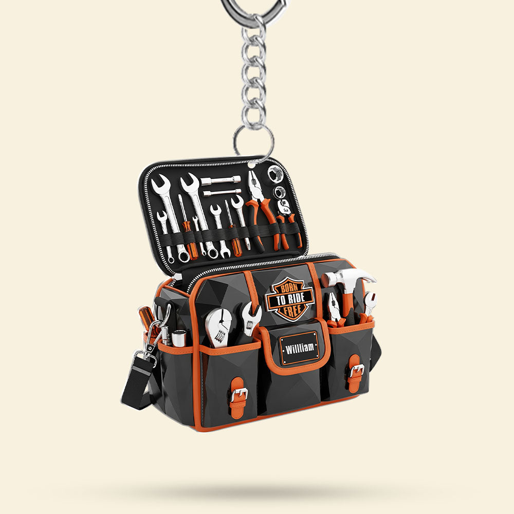 Born To Ride Free Keychain - Personalized Gifts For Bikers 02ohti160625-Homacus