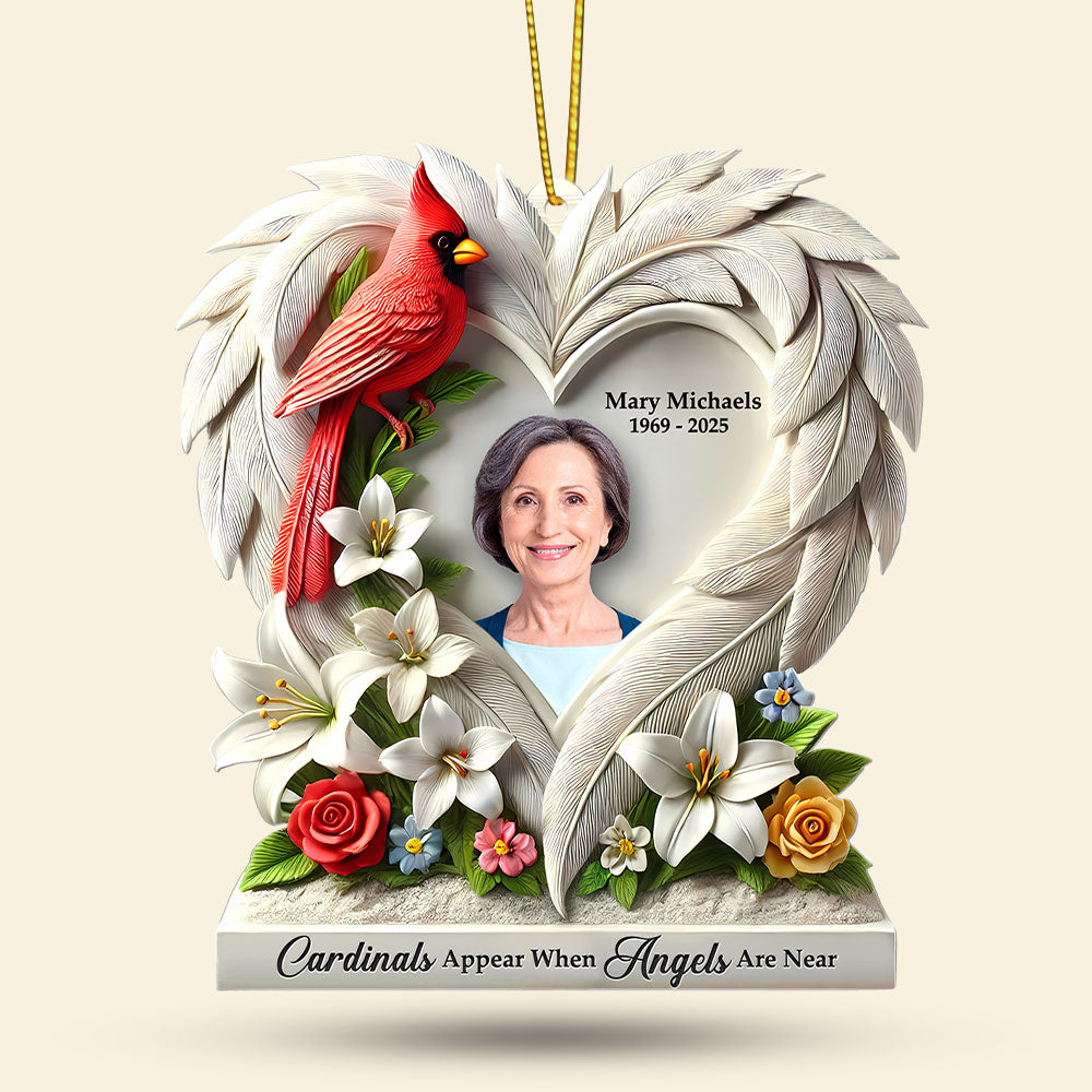 Memorial Heaven Ornament - Custom Photo Gifts For Loved Ones 02huti090925-Homacus