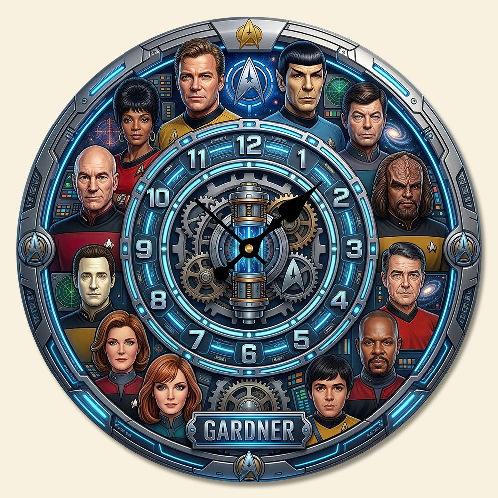 Space Adventure Acrylic Wall Clock Personalized Unique Gifts 04HUTI120326-Homacus
