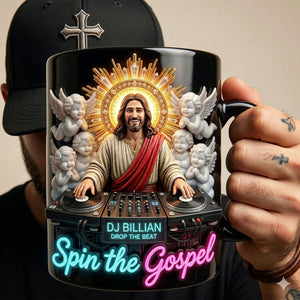 Spin the Gospel Coffee Mug - Personalized Gifts For Music Lovers 01pati060426-Homacus