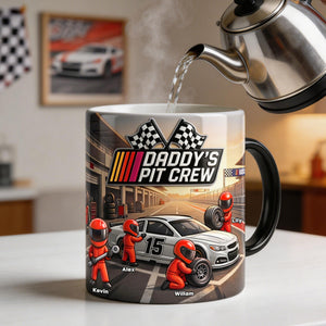Dad’s Fast Lane Crew Magic Coffee Mug - Personalized Gifts For Dads 02NATI080526-Homacus