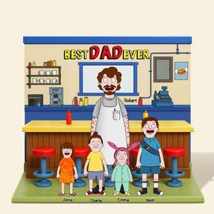 Personalized Gifts For Dad Plaque Best Dad Ever 031nati100425hg-Homacus