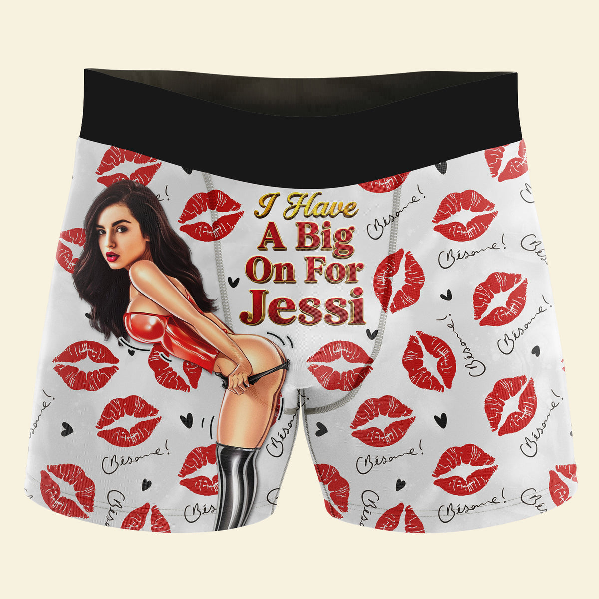 Naughty Couple Boxer - Custom Photo Gifts For Him Men's Boxers 02HUTI261225-Homacus