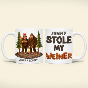 Funny Bigfoot Couple Coffee Mug - Personalized Gifts For Couple 04ohti110625-Homacus