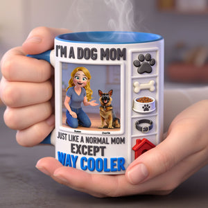 Dog Lover Coffee Accent Mug - Personalized Gifts For Dog Mom Coffee Mug 02KITI040226-Homacus