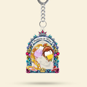 Princess Besties Keychain - Personalized Gifts For Besties 01nati100625-Homacus