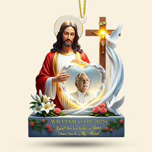 Heaven Jesus Ornament - Custom Photo Gifts For Loved Ones 04huti090925-Homacus